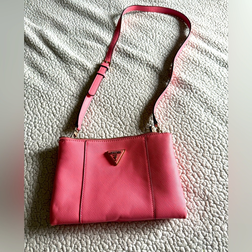 Guess Vibrant Pink Crossbody Bag